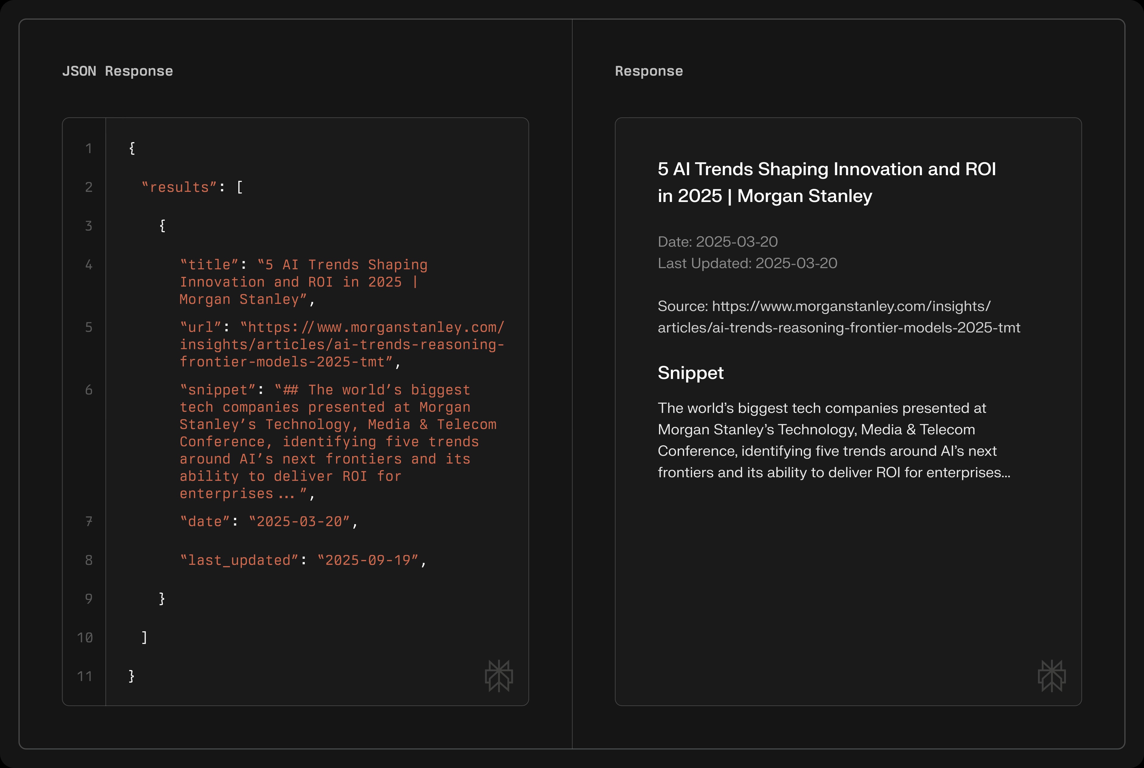Perplexity Search API announcement page