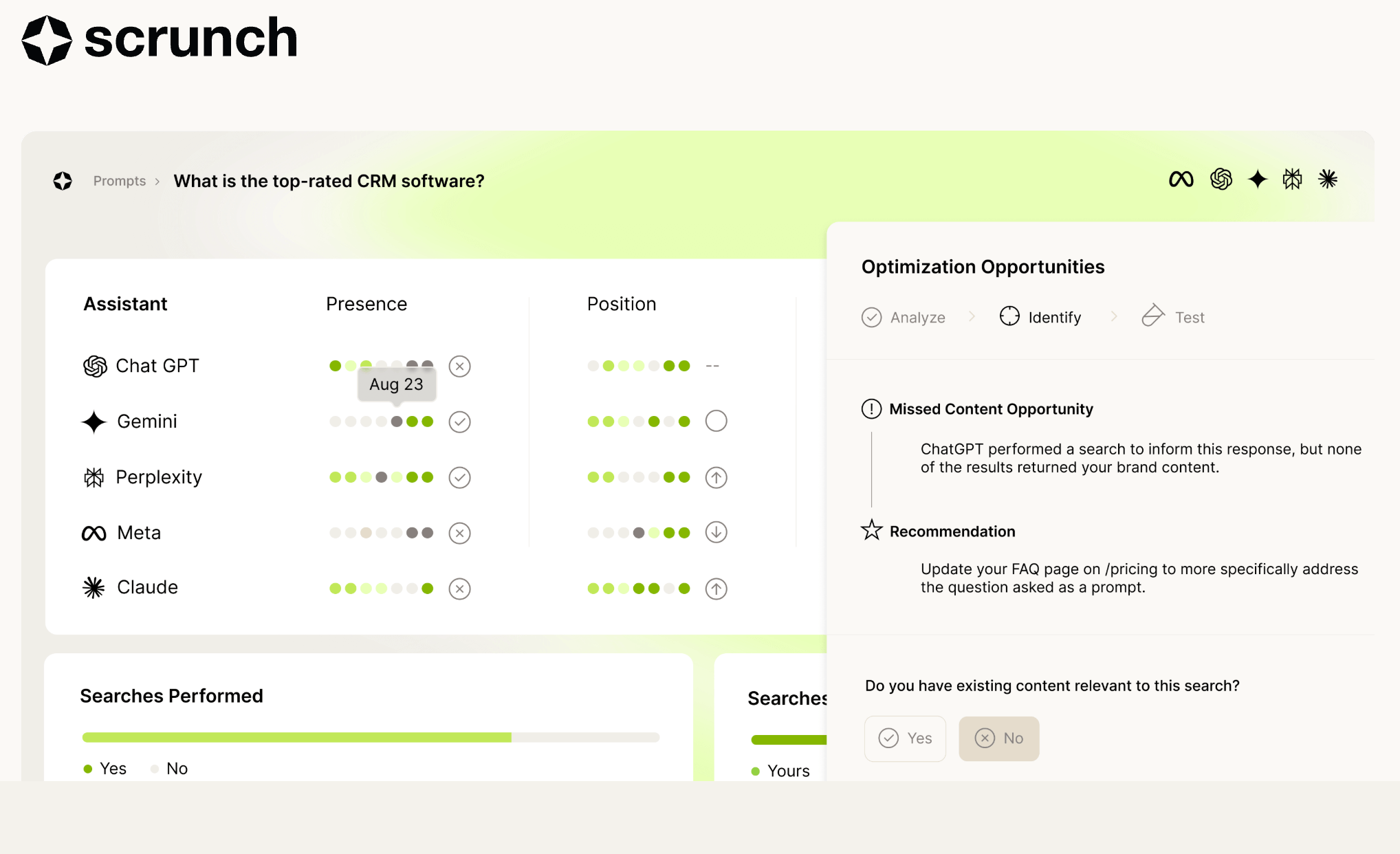 Scrunch - AI search optimization tool